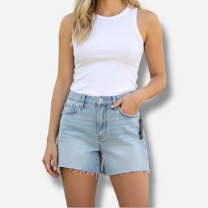 🌸New🌸 Anthropologie BlankNYC The Fulton Raw Hem Roll Up Shorts 30 NWT